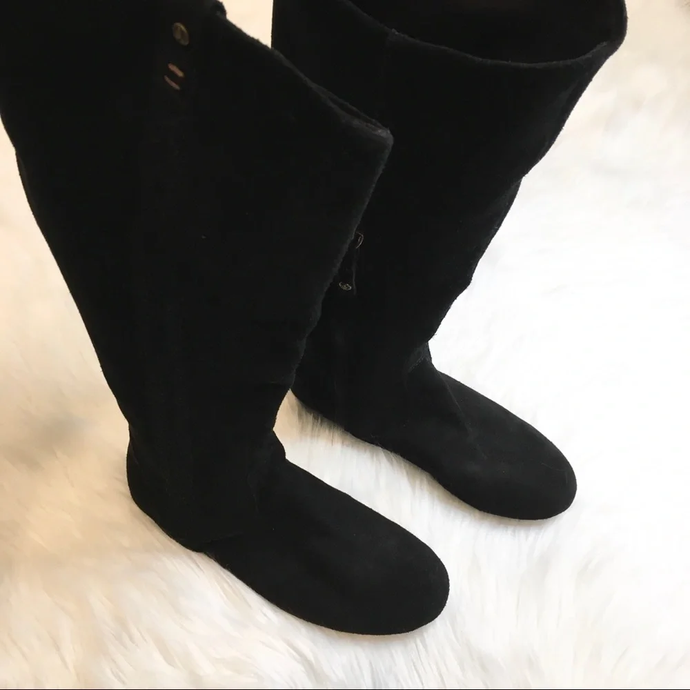 Reef | Arabian Braid Black SuedeTall Boots